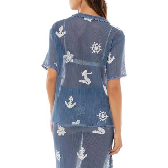 NEW AGUA BENDITA axel shirt in kai - Picture 2 of 4